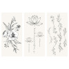 Наклейка-тату MESHU "Flowers" 9 x 19 см, инд. уп., европодвес RE-MS_65531