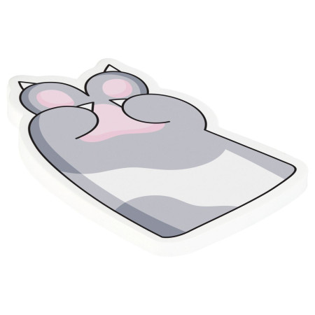 Самоклеящийся блок фигурный MESHU "Paws" 40л, европодвеc, ассорти RE-MS_54255