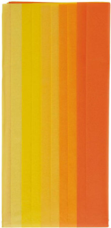 Бумага тишью FOLIA Tone in Tone Mix 20 г/м2 50 x 70 см, 10 шт, оттенки жёлтого FL-91091