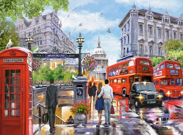 Пазл Castorland 2000 SPRING IN LONDON C-200788