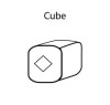 Бисер Япония TOHO CUBE №2 1.5 мм 5 г №0121 белоснежный/перламутр TOHO-CUBE-1.5-0121