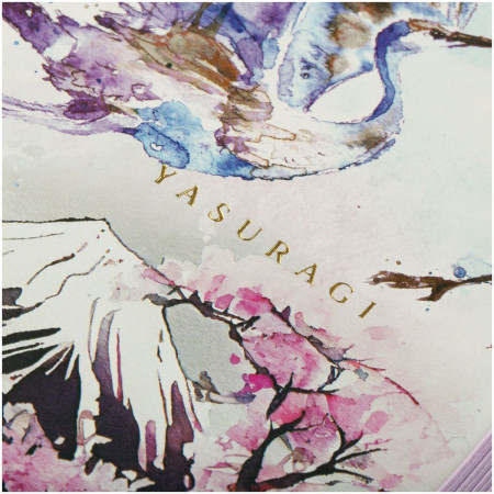 Записная книжка А5 80л. Greenwich Line "Sakura. Shadoof" ЛАЙТ, кожзам, с резинкой, тиснение фольгой, блок в линию RE-NA5_51398