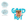 Значок акриловый MESHU "Good boy" 3.5 x 3 см, прямая УФ-печать RE-MS_47426