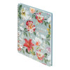 Тетрадь 80л. A5 клетка на гребне BG "Flower gallery" глянцевая ламинация, твердая обложка RE-ТТ5гр80_лг_12753