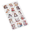 Наклейки объемные MESHU "I meow you" 10 x 23 см, с блестками RE-MS_66572