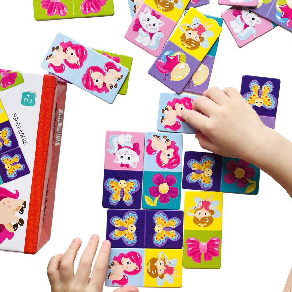 Домино Вaby Toys для малышей "Для девчонок" 28 элемента, 3+ KOR-04065