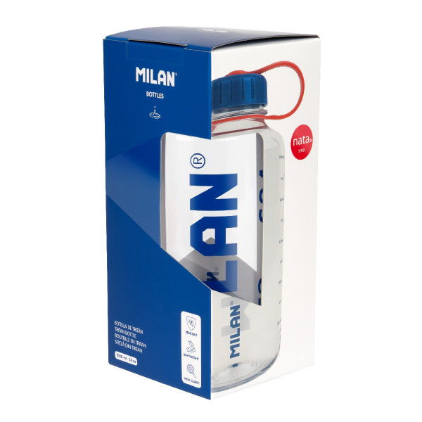 Бутылка из тритана MILAN NATA, 1 л, прозрачная, герметичная, BPA free ML-644034NT
