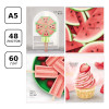 Тетрадь 48л. A5 клетка BG "Summer dessert" матовая ламинация RE-Т5ск48_лм 11058