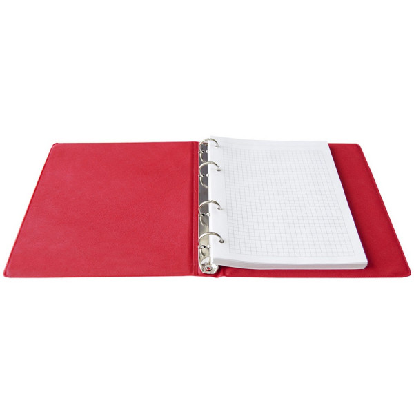 Тетрадь на кольцах 80л. A5 BG, обл. ПВХ, красный RE-ТТ5к80_пв_59323