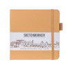 Блокнот для зарисовок SKETCHMARKER 140 г/м2 12 x 12 см 80 л, твердая обложка, Капучино NP-23147302SM