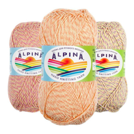 Пряжа ALPINA Lollipop 100% хлопок 50 г 175 м ± 8 м