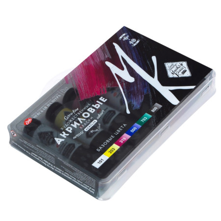 Набор акриловых красок МАСТЕР-КЛАСС Basic colours 6 шт х 18 мл, в пластиковом коррексе с европодвесом NP-1231392077