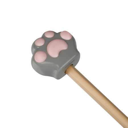 Точилка пластиковая MESHU "Little Paw" 1 отверстие, ассорти RE-MS_65654