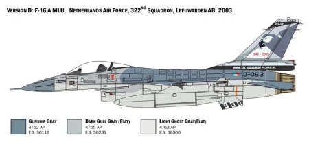 Сборная модель: Самолет F-16A FIGHTING FALCON З-2786ИТ