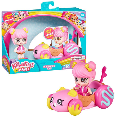 Кинди Кидс. Игровой набор Мини-кукла Донатина с машинкой. ТМ Kindi Kids ROS-39759