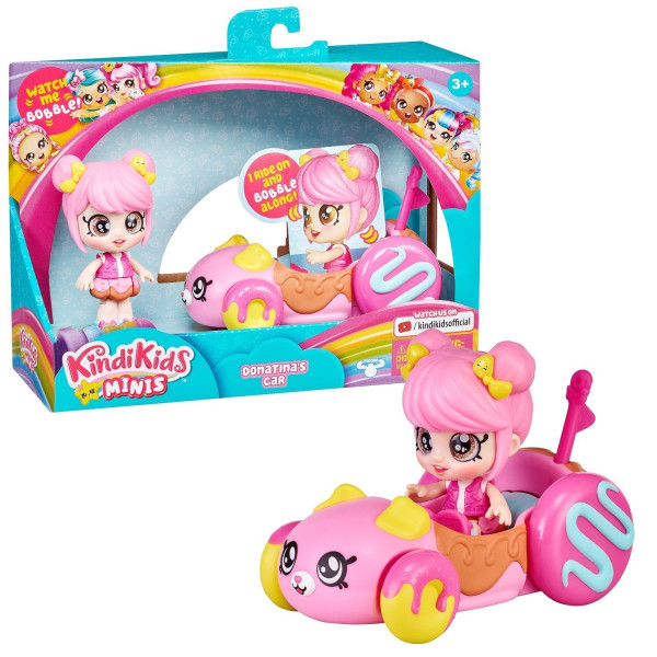 Кинди Кидс. Игровой набор Мини-кукла Донатина с машинкой. ТМ Kindi Kids ROS-39759