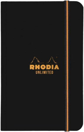 Блокнот RHODIA Unlimited A6 80 г/м2 60 л, в клетку, мягк.обл., на резинке, цвет ассорти RH-118058C