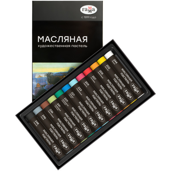 Пастель масляная ГАММА 12 цветов RE-5042312