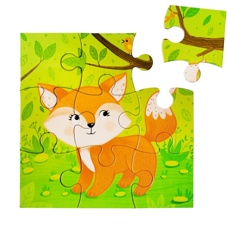 Пазл Baby Toys. First Puzzle 9 "Лисичка" KOR-04152