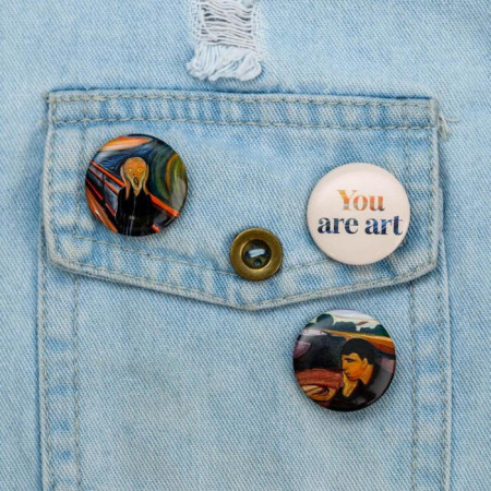 Набор значков "You are art" 11.5 х 9 см, на открытке SIM-5256016