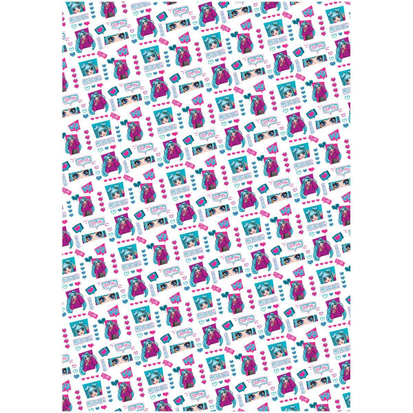 Упаковочная бумага глянцевая MESHU "Super cool" 1л. 70 x 100 см 80 г/м2 RE-MS_53460