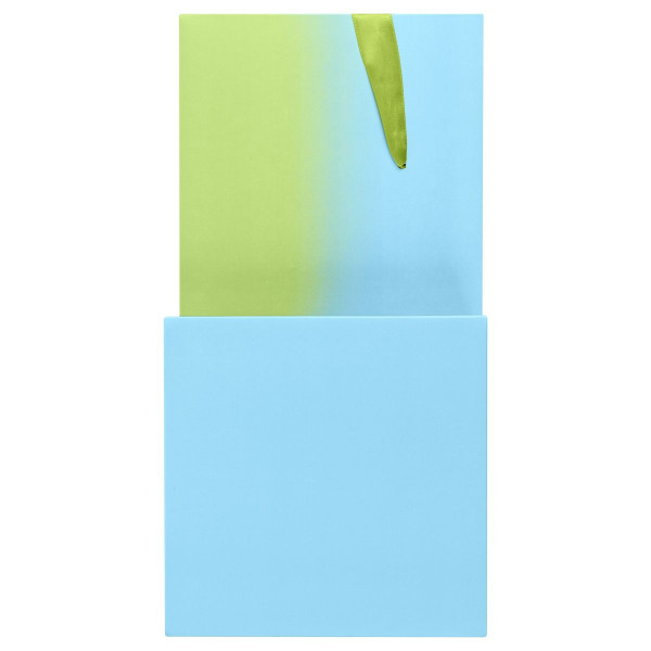 Коробка складная подарочная MESHU "Duotone. Blue-Green gradient" 15 x 15 x 15 см, с лентой RE-MS_54172