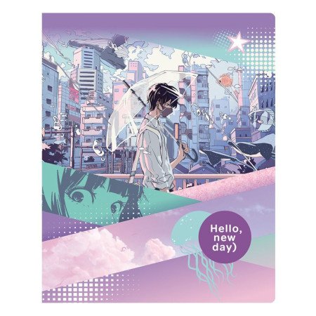 Тетрадь 40л. A5 клетка BG "Hello, new day" RE-Т5ск40 11056