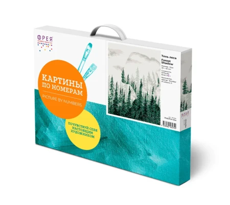 Набор для раскрашивания по номерам (холст на подрамнике) ФРЕЯ 40 х 30 см "Тень леса" PNB/PM-054