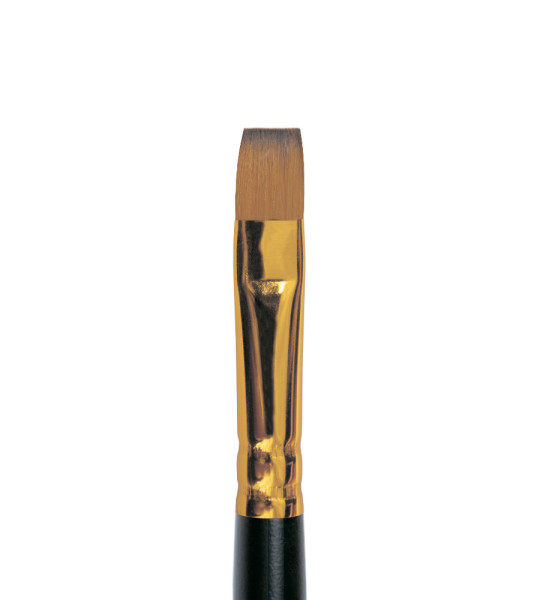 Кисть Roubloff Серия 1S25 синтетика под колонок плоская ручка короткая №10 NP-1S25-10