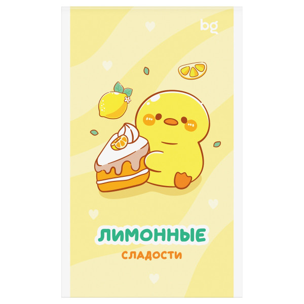 Блокнот А6 32л. BG "Сладкие булочки", блестки, на скрепке RE-Б6ск32_бл_09426