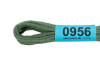 Нитки для вышивания GAMMA мулине (0820-3070) 8 м №0956 сер-зеленый MG-0956