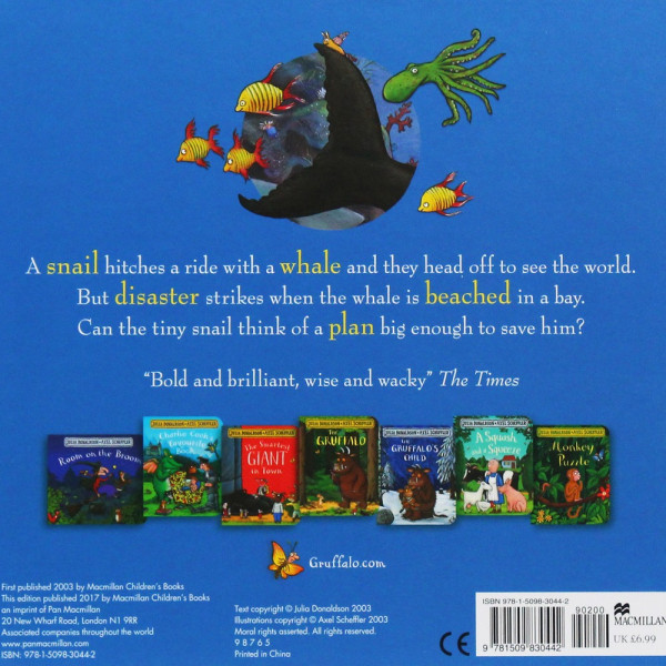 Книга на английском языке: The Snail and the Whale. Julia Donaldson. Pan Macmillan EKS-830442
