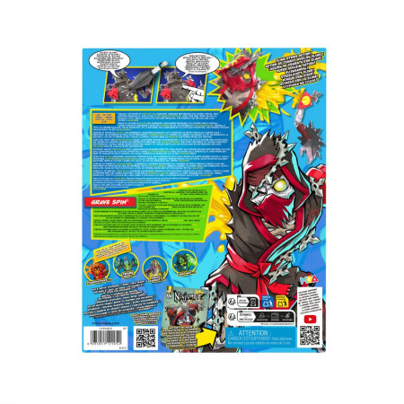 Ниндзомби. Фигурка со слаймом Грейв Спин. Ninjombie ROS-68756