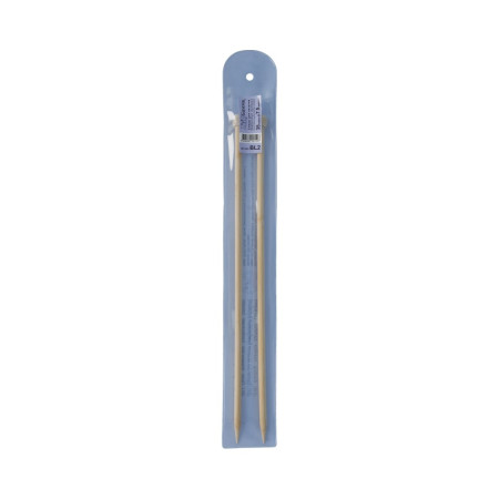 Спицы прямые GAMMA бамбук d 7.5 мм 35-36 см BL2-75