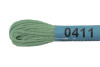 Нитки для вышивания GAMMA мулине (0207-0819) 8 м №0411 св-зеленый MG-0411