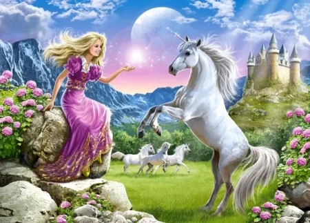 Пазл Castorland 180 My Friend Unicorn B-018024
