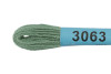 Нитки для вышивания GAMMA мулине (0820-3070) 8 м №3063 св.изумруд MG-3063