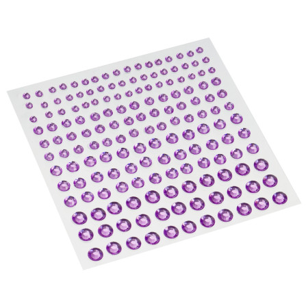 Наклейка-тату MESHU "Purple drops" 162 стразы RE-MS_64969
