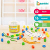 Шнуровка с карточками IQ-ZABIAKA 60 шт + 16 развивающих заданий SIM-4464419