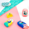 Ластик-точилка MILAN Capsule Peacock, 2 запасных ластика, контейнер ассорти, блистер ML-BYM10034PCK