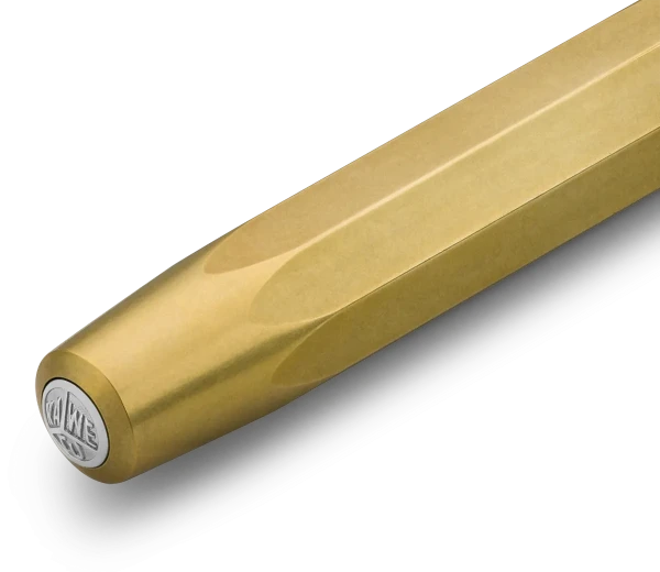 Ручка-роллер KAWECO BRASS Sport 0,7мм Латунный корпус (латунь) в подарочном футляре KAW-10000921
