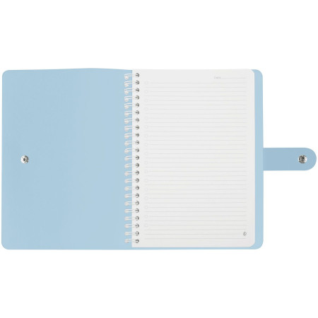 Записная книжка А5 96л. Greenwich Line "Pastel. Blue" ЛАЙТ, кожзам, скрытый гребень, блок в линию RE-NA5_51414