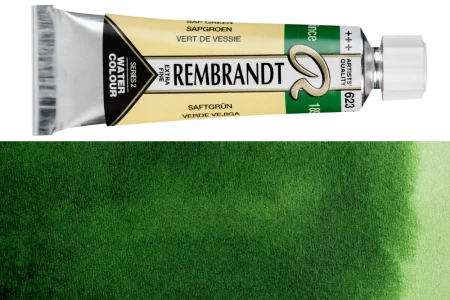 Краска акварельная REMBRANDT туба 10 мл №623 Зеленый травяной RT05016230