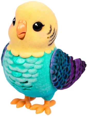 Игрушка интерактивная Moose "Попугайчик  в клетке"  голубой UT-26691