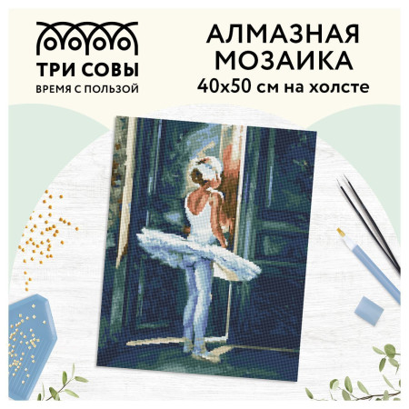 Алмазная мозаика ТРИ СОВЫ "Трепет перед выступлением" 40 x 50 см, холст RE-АМ4050_47573