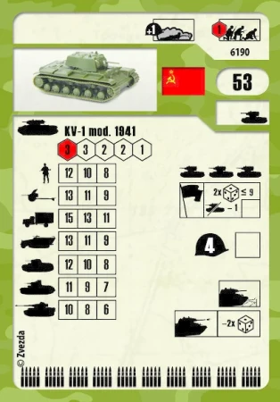 Сборная модель: Советский танк КВ-1 с пушкой Ф32, З-6190