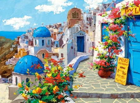 Пазл Castorland 2000 SPRING IN SANTORINI C-200603
