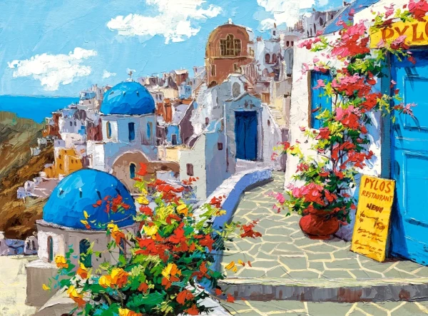 Пазл Castorland 2000 SPRING IN SANTORINI C-200603