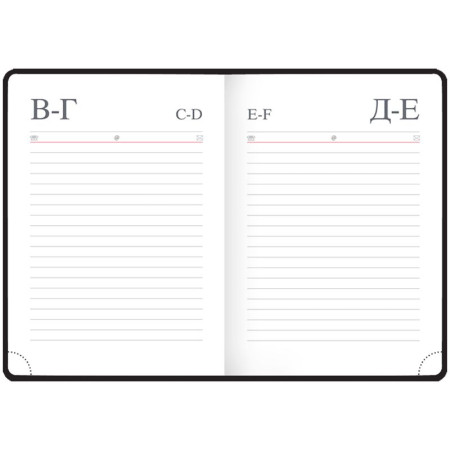 Ежедневник недатированный A6 136л. OfficeSpace "Winner" кожзам, черный RE-En6_12721