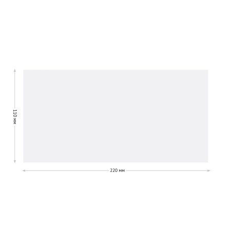Конверт E65 OfficeSpace 110 x 220 мм, б/подсказа, б/окна, отр. лента, внутренняя запечатка, термоусадка RE-Е65.100.1з